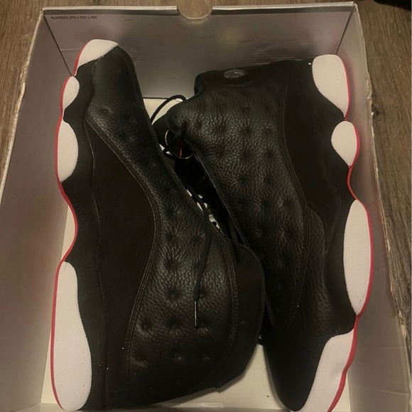 AUTHENTIC Jordan Air 13 Retro in Black Red and White